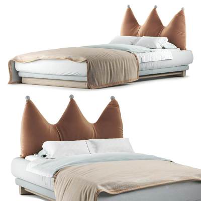 现代布艺儿童床-88